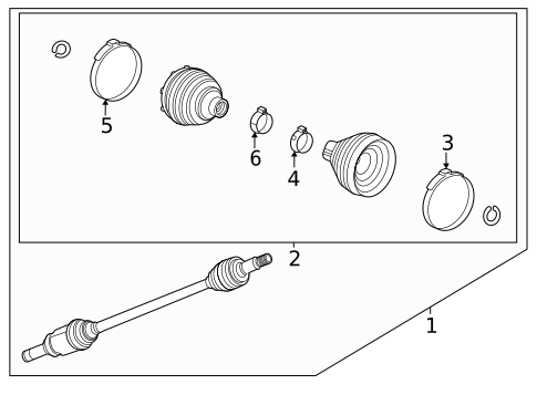Axle Shaft for 2023 Chevrolet Trailblazer #0