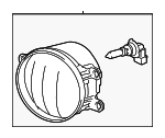 8121012230 - Electrical: Fog Lamp for Toyota: 4Runner, Prius, Prius C, Prius Plug-In Image