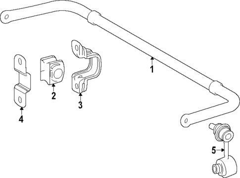 Stabilizer Bar & Components for 2024 Subaru Solterra #0