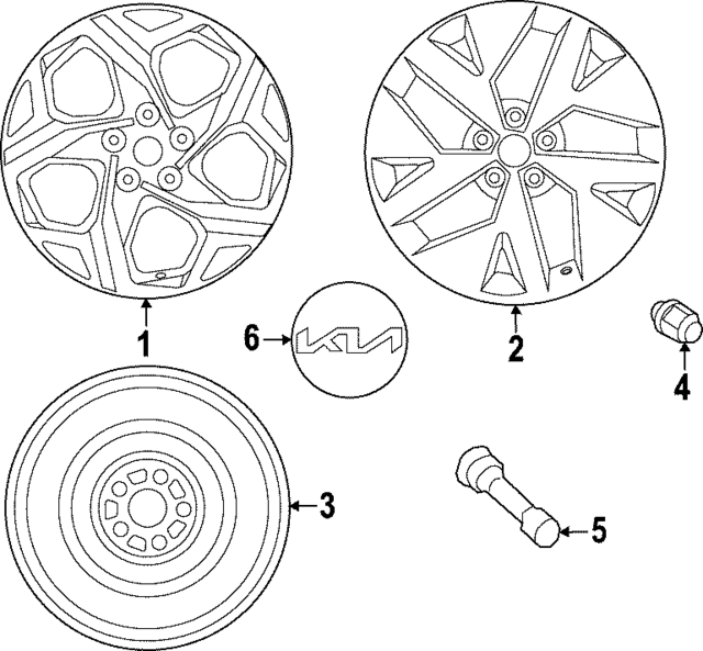 52910P1380 - : Wheel, Alloy for Kia Image