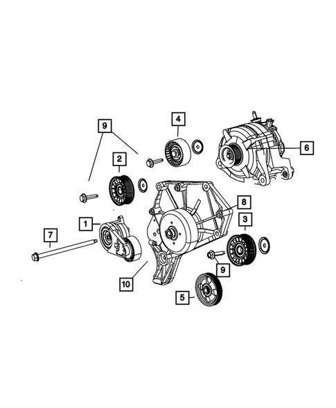 Pulleys and Related Parts for 2011 Dodge Nitro #0