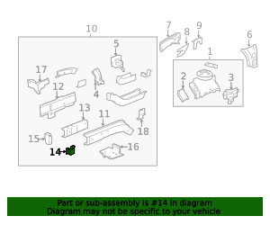 2007-2017 GM Front Support - Driver's Side (LH) 25787938 | TascaParts.com
