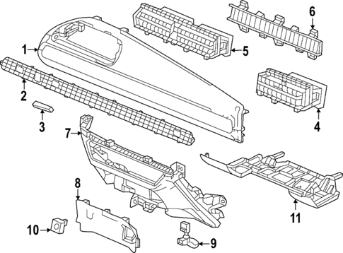 Instrument Panel Components for 2024 Honda HR-V #0