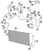 68127834AA - Air Conditioners and Heaters: Clip for Mopar Image
