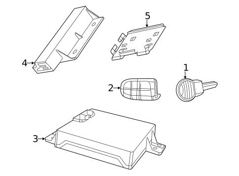 Keyless Entry Components for 2013 Dodge Charger #0