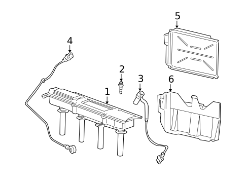 Ignition System for 2000 Saturn LS1 #0