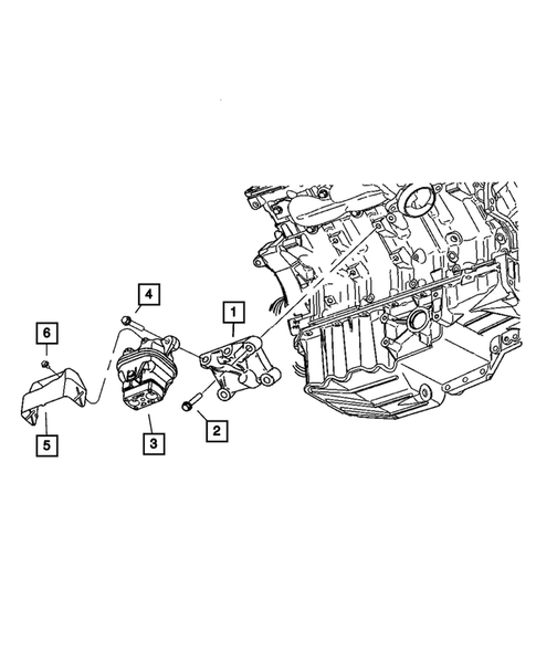 Engine Mounting for 2008 Dodge Charger #3