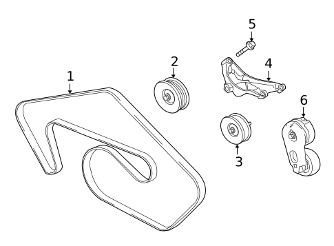 Belts & Pulleys for 2010 Jaguar XF #0