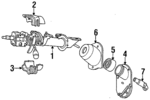 4326930 - Steering: Column Assembly for Chrysler: LeBaron | Dodge: Spirit Image