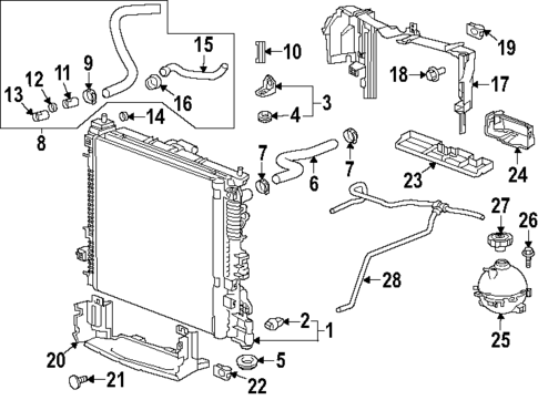 Radiator & Components for 2019 Chevrolet Silverado 1500 #57