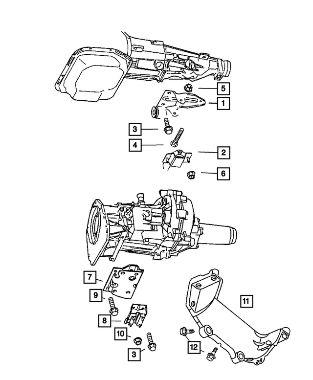 6101510 - Engine Mounting: Flange Lock Nut for Mopar Image