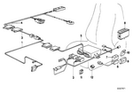 61311374492 - Vehicle Electrical System: Switch Seat Adjusting Front Left for BMW Image
