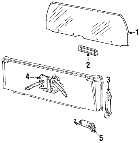 Tailgate for 1992 Ford Bronco #1