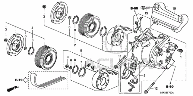 A/C Compressor for 2008 Acura RDX #0