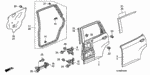 67910S5DA01ZZ - Body/Air Conditioning: HINGE, R. RR. DOOR (UPPER) for Honda Image