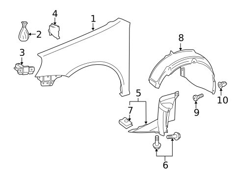 Fender & Components for 2013 Volkswagen Golf R #0