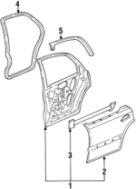 67550SR1505ZZ - Body: Door Shell for Honda: Civic Image
