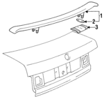 1H5827933AGRU - Body: Spoiler for Volkswagen: Jetta Image