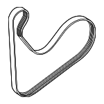 252122M000 - Cooling System: Serpentine Belt for Kia: K4, K5, Rio, Seltos Image