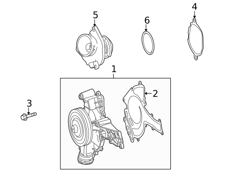 Water Pump & Related Components for 2008 Dodge Sprinter 3500 #0