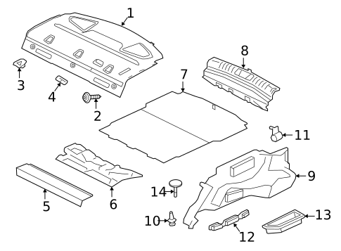 Interior Trim - Rear Body for 2020 Jaguar XF #0