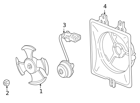 Condenser Fan for 2003 Acura CL #0