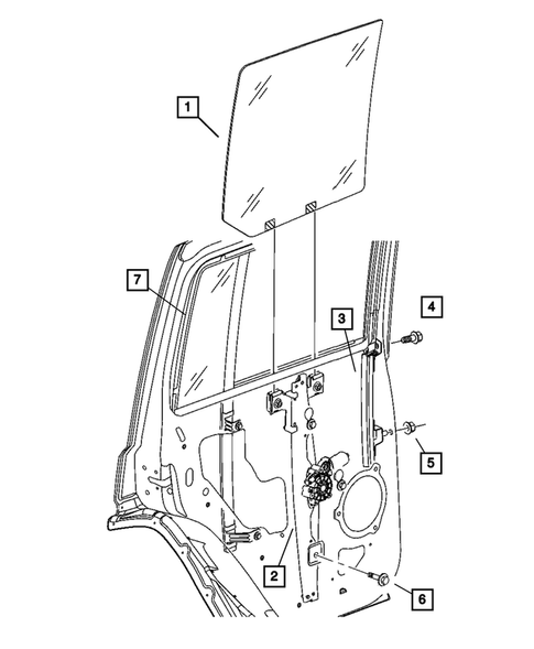 Rear Door for 2006 Jeep Commander #2