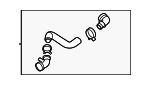 25414P7000 - Cooling System: Upper Hose for Hyundai Image image