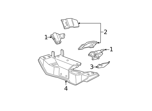 Engine & Trans Mounting for 2004 Ford Mustang #0
