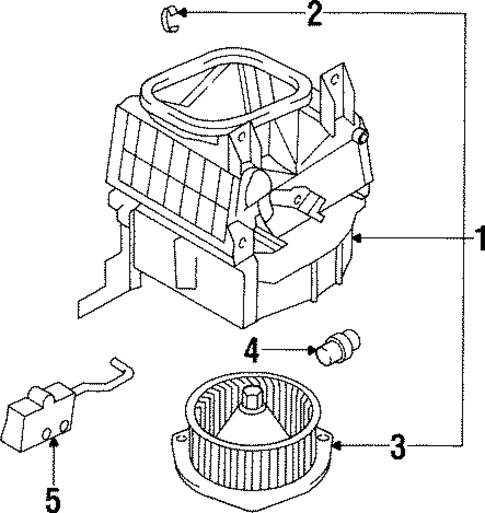 Headlamp Components for 1998 Mitsubishi Diamante #1