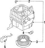 AW350061 - : Blower Motor for Mitsubishi: Diamante Image