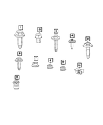 6512438AA - Electrical: Hex Flange Head Screw for Mopar Image