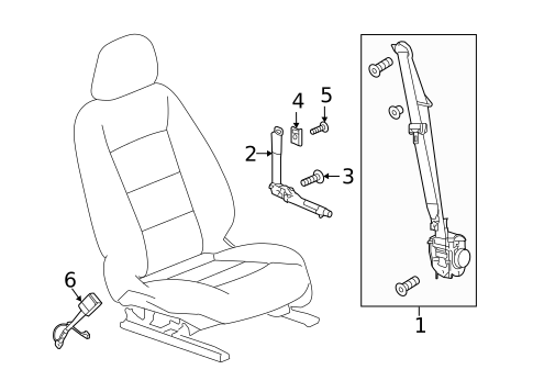 Seat Belt for 2019 GMC Terrain #0