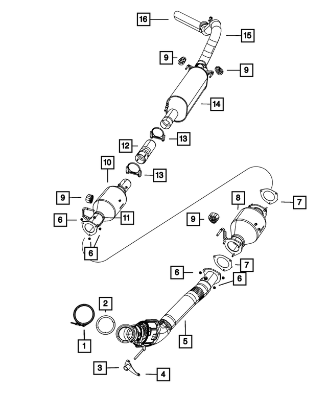 52122498AA - : Exhaust Extension Pipe for Mopar Image