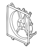 38615PZA005 - HVAC: A/C Condenser Fan Shroud for Honda: Civic Image