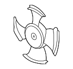 38611PRA005 - HVAC: A/C Condenser Fan Blade for Honda: Civic Image