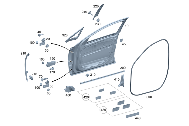 2146902300 - : Deflector Strip for Mercedes-Benz Image