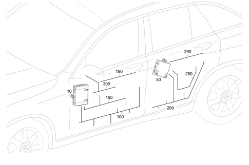Door Wiring Harness and Door Control Unit for 2018 Mercedes-Benz GLC63 AMG #0