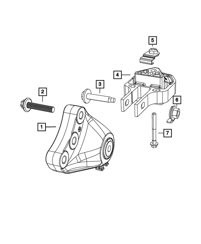 68081494AD - 2.0L Gas; Engine: Engine Mount Bracket for Mopar Image
