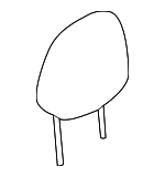 864003NA0A - Body: Headrest for Nissan: LEAF Image