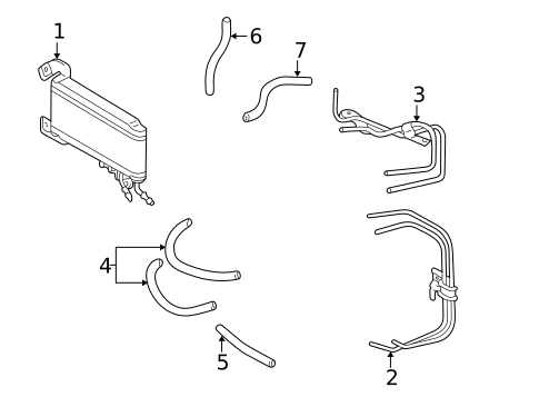Trans Oil Cooler for 2000 Toyota Camry #0
