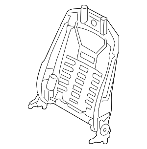 95852104601 - Body: Seat Back Frame for Porsche Image