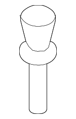 PAF038501 - Body: Recline Cover Rivet for Porsche: 911, Cayenne, Macan, Panamera Image