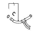 ML3Z8286L - Belts &amp; Cooling: Radiator Coolant Hose for Ford Image