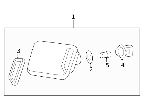 License Lamps for 2005 Chevrolet Colorado #0