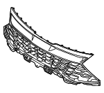 86350DW040 - Body: Grille for Kia Image