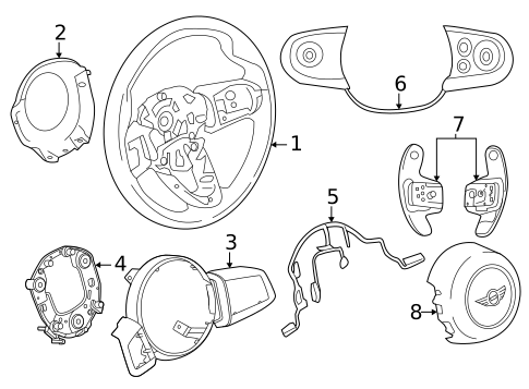 Steering Wheel for 2025 Mini Cooper #0