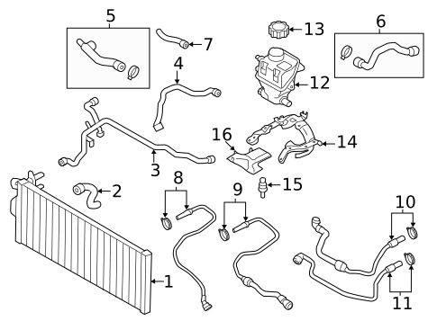 Radiator & Components for 2014 BMW 750i xDrive #1