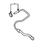 17127619698 - Cooling System: Engine Coolant Hose for BMW: 550i, 550i GT, 550i GT xDrive, 550i xDrive, 650i, 650i Gran Coupe, 650i xDrive, 650i xDrive Gran Coupe, 750i, 750i xDrive, 750Li, 750Li xDrive Image