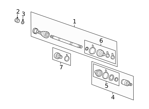 Drive Axles for 2001 Hyundai Sonata #0